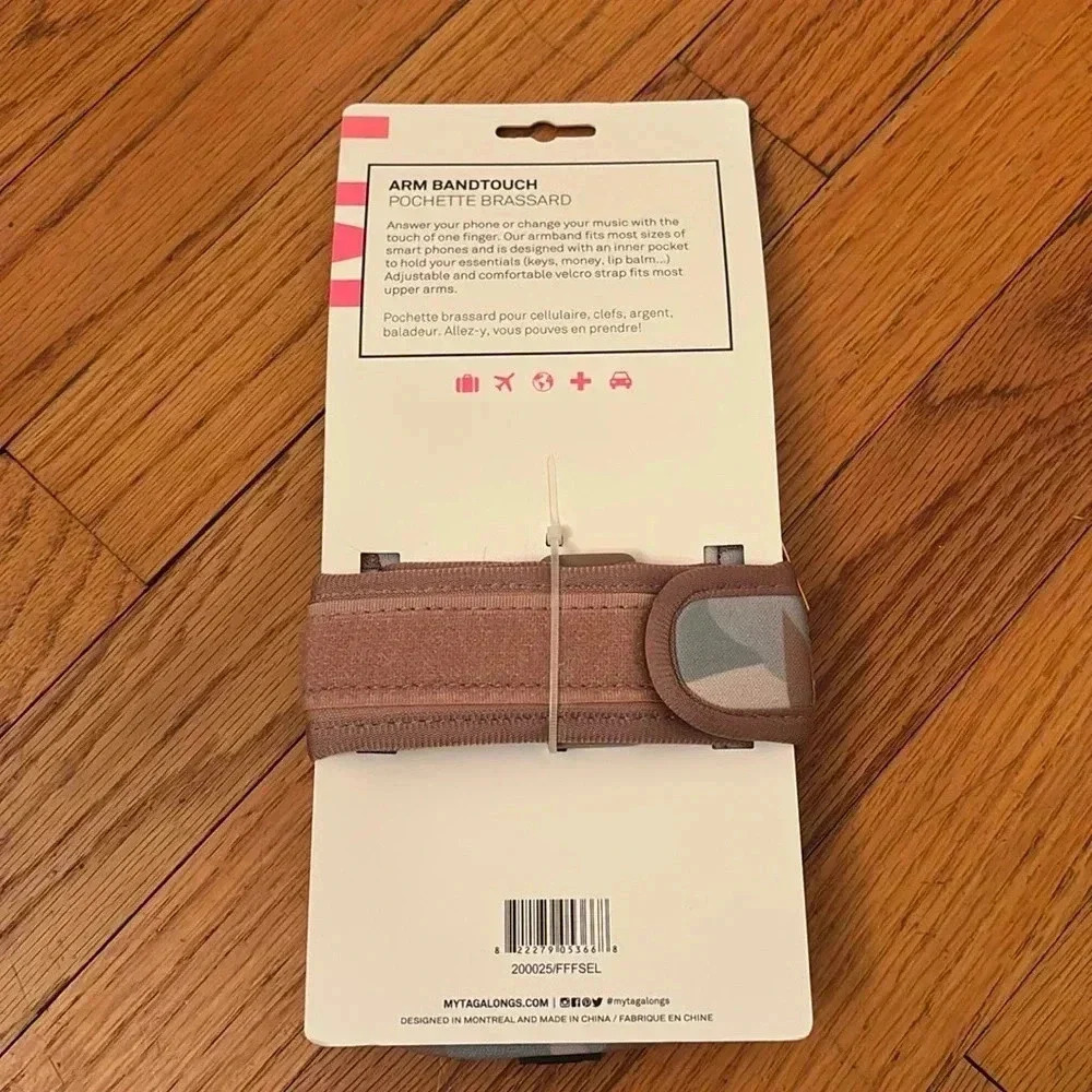 MTA Fitness Arm Band Touch Camo Print Pink NWT - Picture 3 of 5